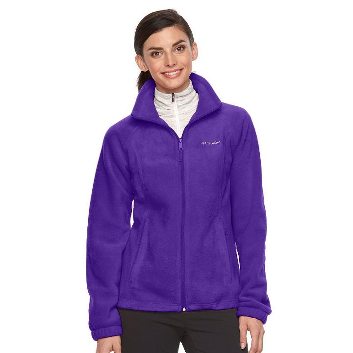 Women's Columbia Three Lakes Fleece Jacket, Size: Small, Purple Oth