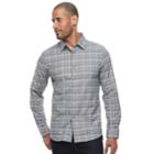 Men's Apt. 9&reg; Premier Flex Slim-fit Stretch Button-down Shirt, Size: Med Slim, Black