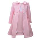 Girls 4-6x Jessica Ann Pink Poplin Dress & Polk Dot Jacket Set, Girl's, Size: 5
