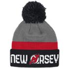 Adult Reebok New Jersey Devils Cuffed Pom Knit Hat, Grey