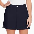 Women's Gloria Vanderbilt Violet Twill Shorts, Size: 10, Blue