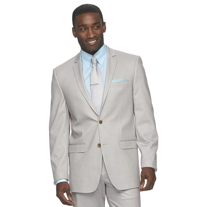 Men's Apt. 9&reg; Knit Slim-fit Tan Suit Jacket, Size: 38 Short, Brown