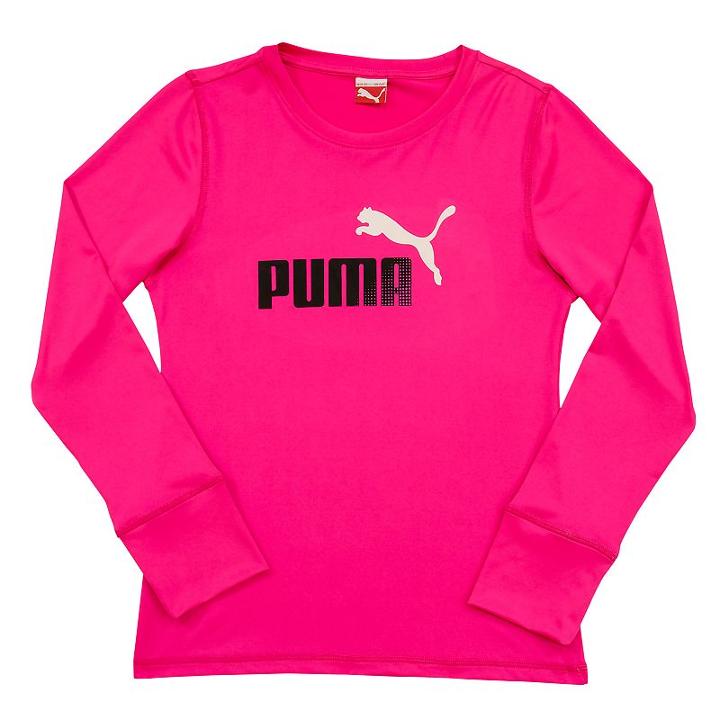 Girls 4-6x Puma Performance Top, Girl's, Size: 6x, Brt Pink
