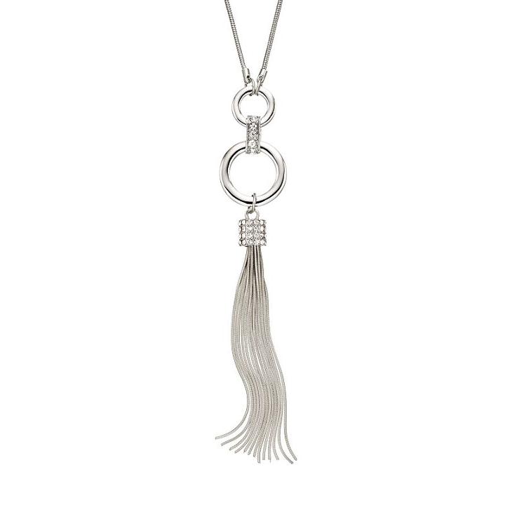 Jennifer Lopez Fringe Long Necklace, Teens, Multicolor