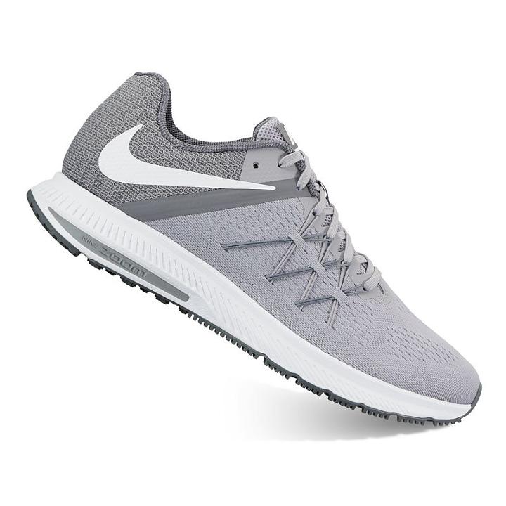 Nike Air Zoom Winflo 3 Men's Running Shoes, Size: 9, Grey (charcoal)