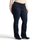 Plus Size Lee Modern-fit Straight Leg Jeans, Women's, Size: 24w Short, Dark Blue