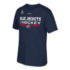 Men's Reebok Columbus Blue Jackets 2017 Stanley Cup Playoffs Center Ice Tee, Size: Medium (navy)