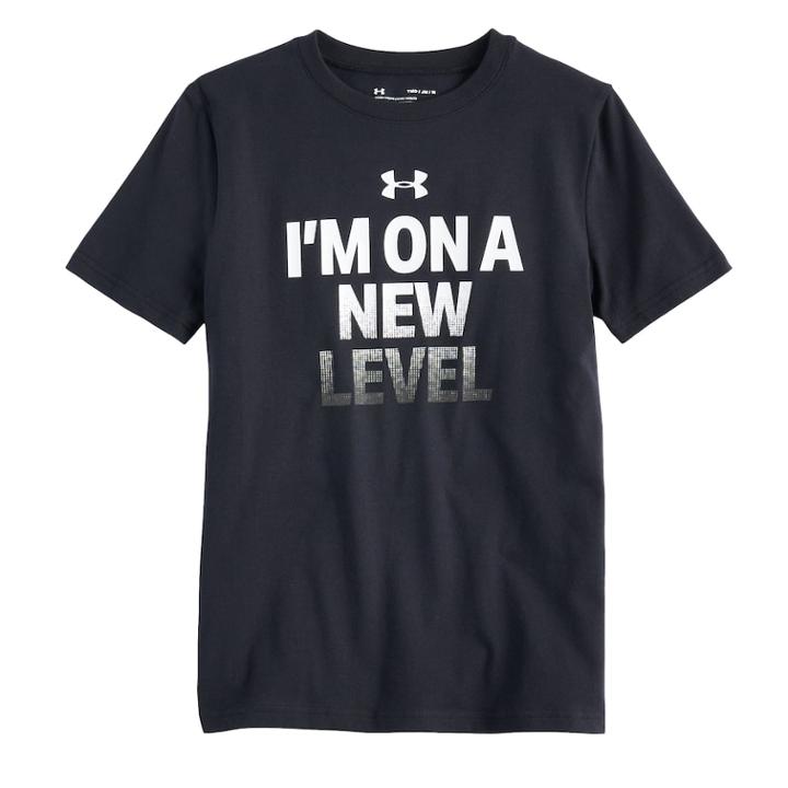 Boys 8-20 Under Armour New Level Tee, Size: Large, Black
