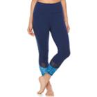 Women's Gaiam Om High Waisted Space-dye Yoga Capri Leggings, Size: Small, Lt Brown