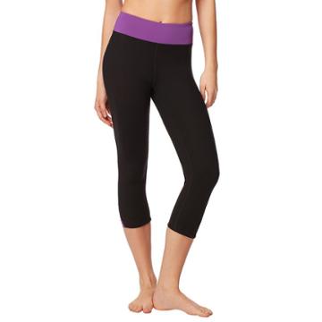 Women's Shape Active Reef Capri Workout Tights, Size: Large, Black