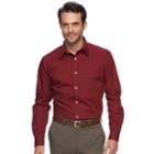 Big & Tall Croft & Barrow&reg; Easy Care Point-collar Dress Shirt, Men's, Size: 19 38/9t, Dark Red