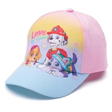 Toddler Girl Paw Patrol Marshall, Skye & Everest Baseball Cap Hat, Dark Red