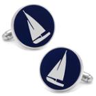 Sailboat Cuff Links, Men's, Blue