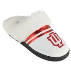 Women's Indiana Hoosiers Plush Slippers, Size: Large, White