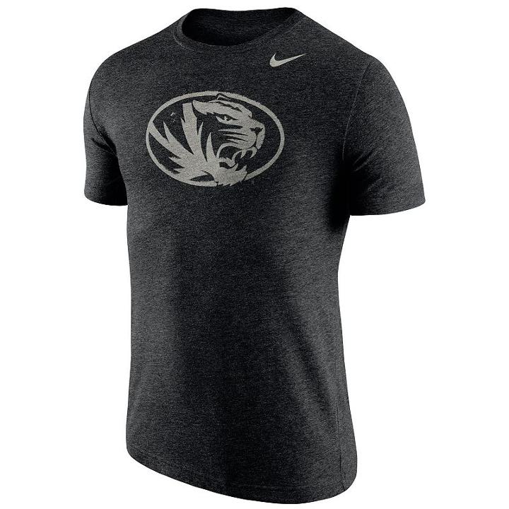 Men's Nike Missouri Tigers Triblend Stamp Tee, Size: Small, Oxford