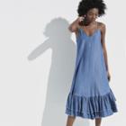 K/lab Ruffle Hem Dress, Girl's, Size: Medium, Med Blue