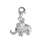 Personal Charm Sterling Silver Elephant Charm, Women's, Grey
