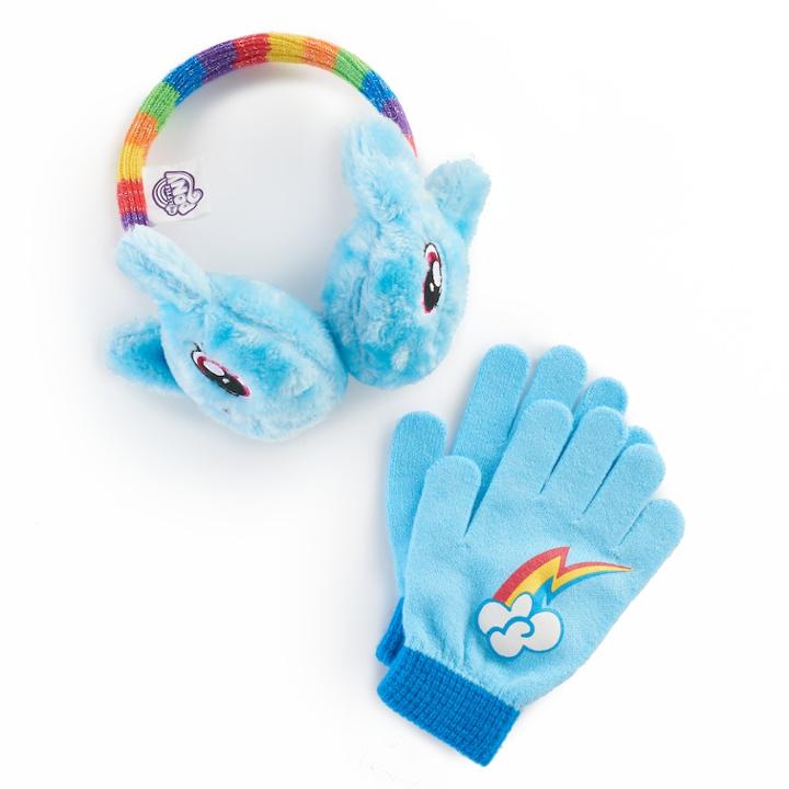 Girls 4-16 My Little Pony Rainbow Dash Faux-fur Ear Muffs, Blue