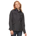 Women's Weathercast Hooded Soft Shell Rain Jacket, Size: Small, Grey