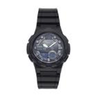 Casio Men's Telememo World Time Analog-digital Watch - Aeq100w-1bv, Size: Large, Black