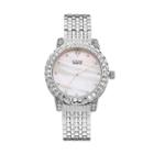 Burgi Women's Crystal Watch, Grey