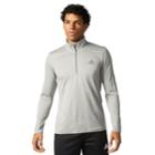 Men's Adidas Tech Quarter-zip Top, Size: Xxl, Med Grey