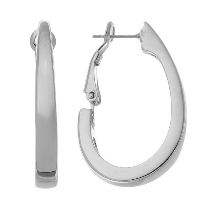 Napier J-hoop Earrings, Women's, Grey