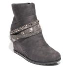 2 Lips Too Too Nancy Women's Wedge Ankle Boots, Size: 6, Black