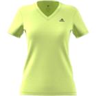 Women's Adidas Tech Short Sleeve Tee, Size: Small, Med Yellow