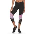 Petite Tek Gear&reg; Power Mesh Capri Workout Leggings, Women's, Size: M Petite, Lt Purple