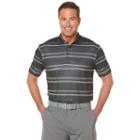 Men's Grand Slam Performance Striped Golf Polo, Size: Xl, Grey Other