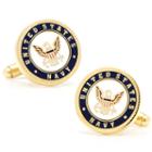 Enamel Us Navy Cuff Links, Men's, Multicolor