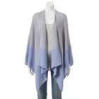 Sonoma Goods For Life&trade; Knit Colorblock Border Ruana, Women's, Grey Other