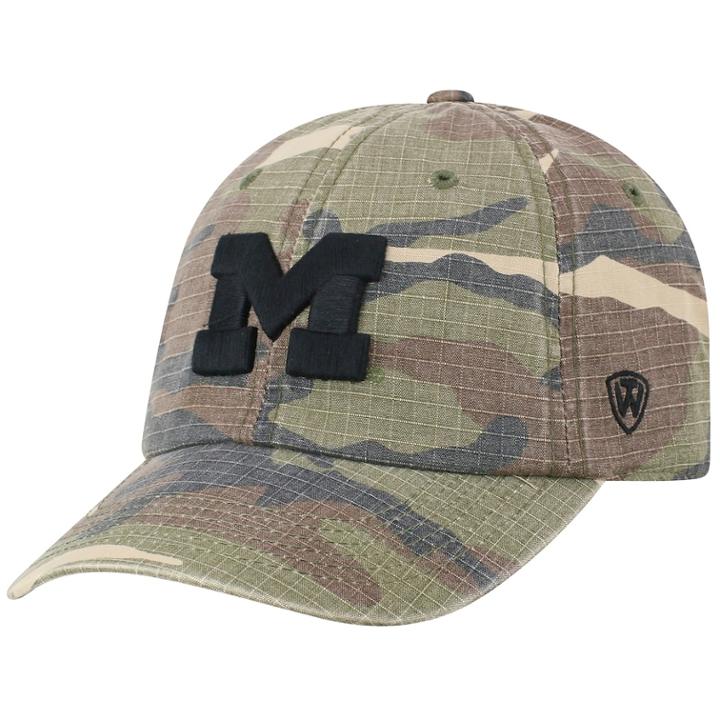 Adult Top Of The World Michigan Wolverines Hero Adjustable Cap, Men's, Green