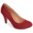 Journee Collection Retire Women's Dress Heels, Girl's, Size: 8, Dark Red