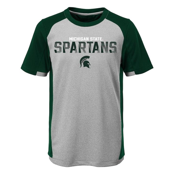 Boys 8-20 Michigan State Spartans Circuit Breaker Tee, Size: Xl 18-20, Grey