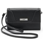 Chaps Margo Fold Over Convertible Wristlet, Women's, Black