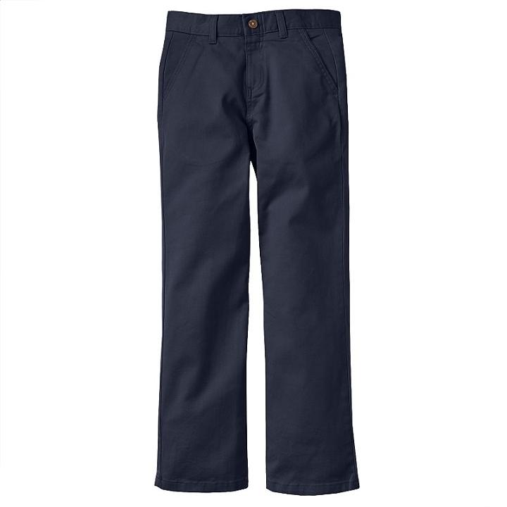 Boys 8-20 Chaps Twill Pants, Boy's, Size: 16, Blue (navy)