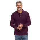 Men's Croft & Barrow&reg; Classic-fit Easy-care Pique Polo, Size: Large, Drk Purple