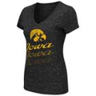 Women's Campus Heritage Iowa Hawkeyes Graduation Tee, Size: Medium, Black