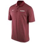 Men's Nike Alabama Crimson Tide Striped Stadium Dri-fit Performance Polo, Size: Small, Red