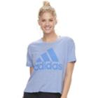 Women's Adidas Short Sleeve Graphic Tee, Size: Medium, Lt Purple