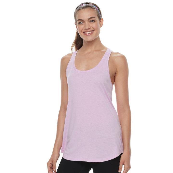 Women's Tek Gear&reg; Active Racerback Tank, Size: Large, Med Purple