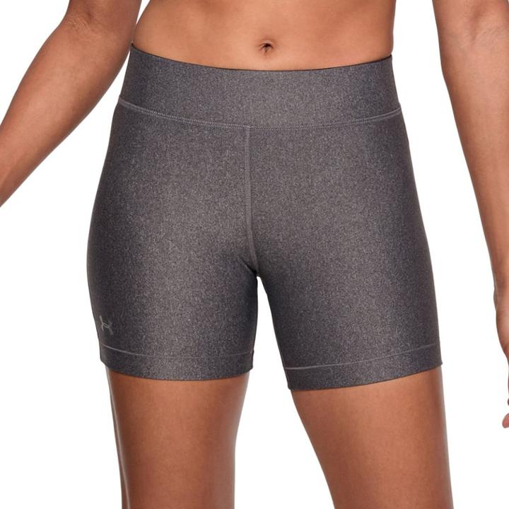 Women's Under Armour Heatgear Middy Shorts, Size: Medium, Grey (charcoal)