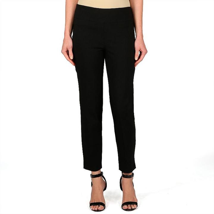 Women's Larry Levine Millennium Pull-on Pants, Size: Xl, Black