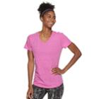 Women's Tek Gear&reg; Essential V-neck Short Sleeve Tee, Size: Xxl, Brt Purple