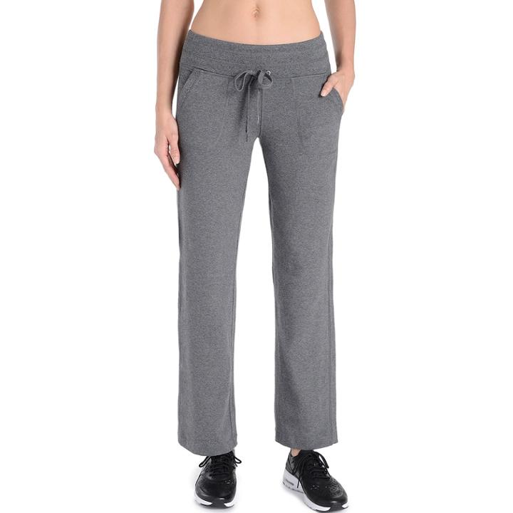 Women's Danskin Drawstring Lounge Pants, Size: Large, Grey
