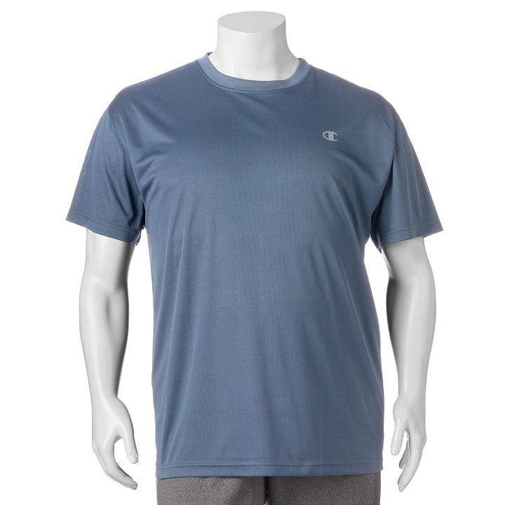 Big & Tall Champion Birdseye Performance Athletic Tee, Men's, Size: Xl, Turquoise/blue (turq/aqua)