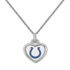 Indianapolis Colts Heart Pendant Necklace, Women's, Size: 18, White