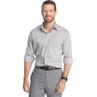 Men's Van Heusen Traveler Slim-fit Stretch No-iron Button-down Shirt, Size: Xxl, Med Grey
